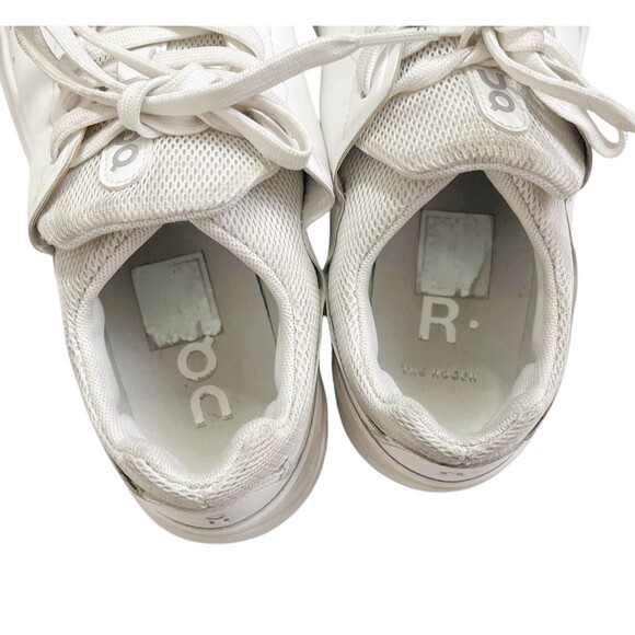 On The Roger Advantage Women's Size 9 White Tennis Shoes Mesh Faux Leather - Picture 12 of 13